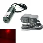 650nm 100mW Red Laser Lights Dot Beam Laser Module w/ 5V Adapter 25X75mm