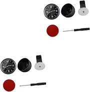 GLEAVI 1 Set Car Interior Clock Clock for Car Decoration Compact Design Durable Material Workmanship Practical Timekeeping Accessory