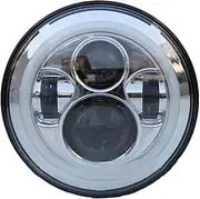 Motorcycle Headlight Motorcycle 7 inch Moto LED Headlight LED Auxiliary Halo Fog Passing Light For Harley Touring Electra Glide