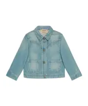 Gucci Kids X Peter Rabbit Long-Sleeved Denim Jacket 10Y light blue