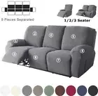 1 2 3 Seater Recliner Sofa Cover Jacquard Solid Color Lazy Boy Armchair Covers