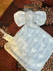 BLANKET BEYOND BLUE ELEPHANT FLAT White ARROWS BIG EARS No Facial Features SOFT