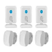 Wireless Door Sensor Alarm Shed Alarm System Garage Motion PIR Waterproof 3 Pack