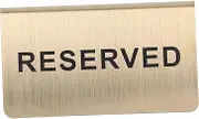 Reserved Table Sign Shaped Table Stand for Weddings Restaurants Events Easy to Clean Stable Stackable Design for Seat Reservations Display