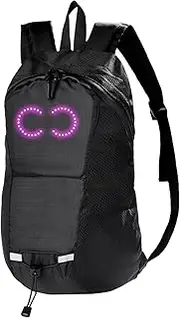 Luminous Backpack - Led Luminous School Backpack | Large-Capacity Biking Rucksack for Camping Riding Cycling Sports Outdoor Trip Trekking Commuting School
