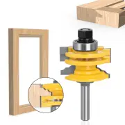 LAVIE 1/2 Inch8mm 12mm Shank Ogee Rail and Stile Router Bit Reversible Glass Door Rail & Stile Router Bit for Woodwork