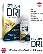 Certain DRI Prescription Strength Clinical Antiperspirant Roll - On, (1.2 fl oz)