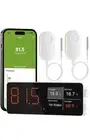 WiFi Refrigerator Thermometer Digital Freezer Alarm, H5 Hub Kit 2 Pack
