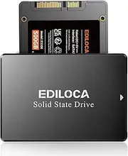Ediloca 500GB SSD Internal Solid State Drive 2.5" SATA III 6Gb/s, 540MB/s Read Speed 3D TLC NAND, 500GB SATA SSD PC/Laptop Upgrade, Shock-Resistant & Drop-Proof(ES106)