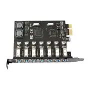 For Windows XP/7/8/8.1/10 PC PCIE to USB3.0 Expansion Card 7-port PCI-E Adapter