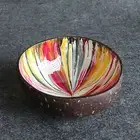 Food Container Textured Polished Household Salad Noodle Rice Bowls Coconut Shell