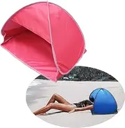 Portable Sun Beach Shade Canopy - Mini Adjustable Beach Shelter Sun Protection for Face While Sunbathing Sun Shade Tent Pillow Tents