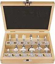 Makita Economy Mixed Router Bit Set, 1/4 Inch Shaft (12 Pieces Set)