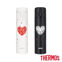 在飛比找蝦皮商城優惠-【THERMOS膳魔師】不鏽鋼鑽石愛心超輕量彈蓋真空保溫瓶4