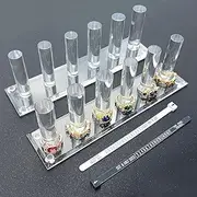[NC] 2 PCs Hand Ring Holder Jewelry Stand, Ring Storage Holder Jewelry Display Stands Crystal Clear Acrylic Finger Ring Jewelry Ring/Wedding Ring Display Support Holder Decorative for Women Girls Room