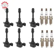 6 pcs Ignition Coil & Spark Plug For Nissan Altima Maxima Quest Murano 3.5 UF349 (for: Nissan)