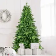 5FT PE PVC Mixed Automatic Christmas Tree With Lights Xmas Decoration Light Up H