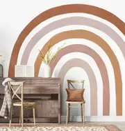 [Namly Design] Wallsticker - Rainbow / Brown