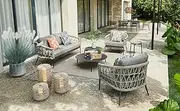Pretzel | Outdoor Corner Sofa -Silver