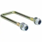 2 Pack M10 40mm x 110mm U-Bolt N-Bolt for Trailers with Nuts HIGH TENSILE