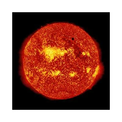 Venus Transit's the Sun, Space Art, Semi-Metallic Gloss, 24" x 24"