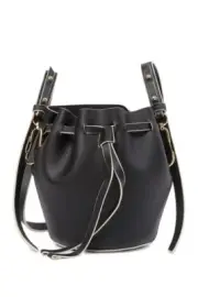ZAC POSEN Belay Black Mini Drawstring Crossbody Purse Bag $250 MSRP NEW