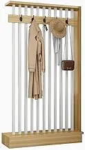 Wall Room Divider, Wood Room Divider, Privacy Screens, Separation Entrance Decor, Room Separator Screen, Room Wall Panel for Home Office Decorative(Natural+White,L 68cm/26.7in)