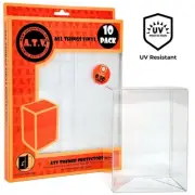 ATV 4" UV Protectors 0.50mm Protectors Case Display For 4" Funko Pops 10 Pack