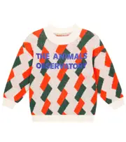 [The Animals Observatory] The Animals Observatory Arty Bull intarsia sweater Y 6 multicoloured