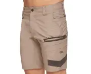 Hard Yakka Men's Raptor Active Mid Shorts - Desert
