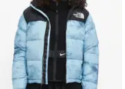 The North Face Retro 1996 Jacket Blue Nuptse Print Size XL women