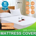 2022 NEW 100%Cotton Fleece Mattress Protector Mattress Bed Cover All Size QB/KB