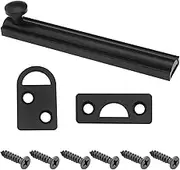 EMSea Solid Brass Surface Bolt Set 4 Inches Sliding Lock Barrel Bolt Lock Hardware Slide Surface Door Bolt for Securing in-Swinging/Out-Swinging Door