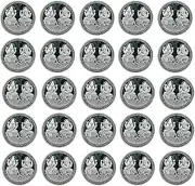 Ganesh Laxmi Coin in Pure 999 Silver 10 Grams Set of 100 Religious Coins