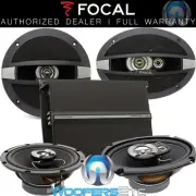 3pkg FOCAL R690C 6X9" R165C 6.5" COAXIAL SPEAKERS + R4280 4-CHANNEL AMPLIFIER