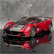Scale Finished Model Car 1:32 Scale for Pagani Huayra BC Simulation Diecast Alloy Car Model Collection Souvenir Ornaments Display Die-cast Vehicle(Red)