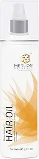 Hair Oil by Merlion Naturals | 12 Essential Herbs like Amla, Virgin Coconut, Sesame seed | 200ml / 6.7OZ