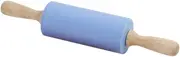 TIDTALEO Mini Silicone Non Stick Dough Roller with Wooden Handle Easy to Clean Baking Tool for Fondant Cookies Pastry and Dough Orange Secure Grip Heat Resistant