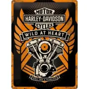 Sign for the Wall Garage Workshop Metal with Logo Harley Davidson Original 30x40