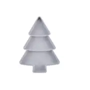 4Pcs Creative Christmas Tree Shape Candy Snacks Nuts Seeds Dry Fruits Plates Dishes Bowl Breakfast Tray Home Kitchen Tool Random