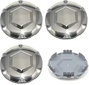 Forten Kingdom Custom 7 3/8 Inch Blank Wheel Center Cap Fits for 2002-2007 Envoy XL XUV Car with 17" Aluminum Wheels 9593396 Polished Finish Rim Hubcaps (4)