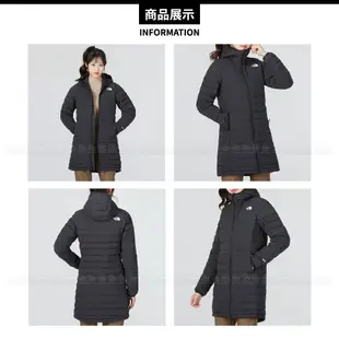 The North Face 女 600FP 長版羽絨外套 AP《黑色》7QW8/羽絨衣/保暖外套/ (8.5折)