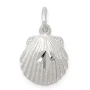 Sterling Silver D/C Shell Charm