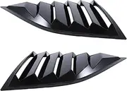 1Pair Car Rear Window Louver Shutter Trim Cover Compatible for Dodge Challenger 2015-2022 Side Louver Air Vent Scoop Shade