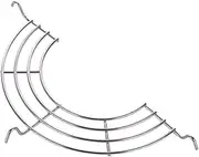 UTHCLO 2pc Semicircle Oil Drain Rack Kitchen Sink Dish Drainer for Sink Strainer Stainless Steel Kitchenware Frying Wok Rack