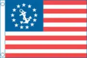 1118 U.S. Yacht Nylon Ensign Flag 12" x 18"
