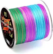 327 Yards (300m) Fishing Line, 4 Strands Stronger Multifilament PE Braid Wire, Braided Fishing Line Abrasion Resistant Superline Zero Stretch, 0.3mm Diameter, 40IB