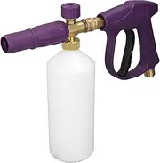 TOOLSGO High Pressure Foam Lance with 4350 PSI, 1L Capacity, Car Wash Foam Gun with 1/4 Inch NPT Quick Connector, Washing Gun with Foam Pot for Car Wash