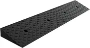 Heavy-Duty Threshold Ramp with Grid Base - Non-Slip Surface, Rubber Threshold Ramp,for Driveways Garage Entrances and Vehicle Access Cars Motorcycles Pickup Trucks(100 * 15 * 4cm)