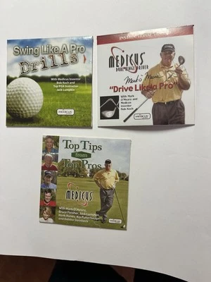 Medicus Golf Teaching 3 CD Lot Top Tips From Pros O'MEARA FLEISHER LUMPKIN